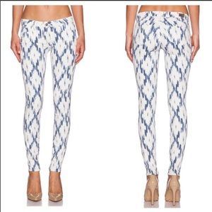 PAIGE | Verdugo Ultra Skinny blue and white jeans
